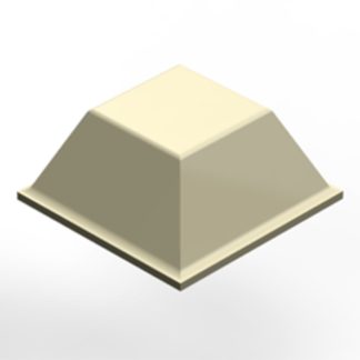 Piedini autoadesivi Adesivo 3M in PUR, forma conica quadrata, Ø 19.9mm x 5.9mm