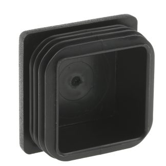 Cappuccio quadrato in Polietilene (PE) Nero Rose+Krieger, diametro 40mm, dimensioni 40mm