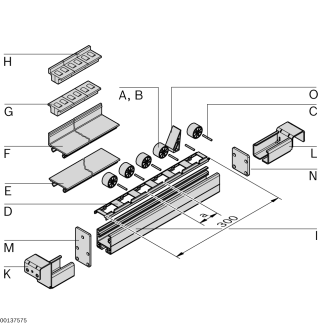Supporto guida con fermo Bosch Rexroth 3842537660, 92mm x 45mm x 84mm