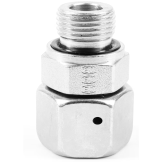 Raccordo girevole diritto da tubo a porto Parker, connettore A: Maschio cono 24° DIN, B: Maschio BSPP, in Acciaio