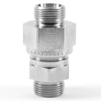 Valvola di non ritorno per 2 tubi Parker, connettore A: Estremità del cono 24° DIN, B: Estremità del cono 24° DIN, in