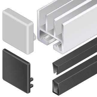 Cappuccio terminale in Alluminio, Alluminio pressofuso Bosch Rexroth, dimensioni 45x45x27mm