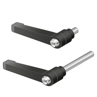 Leva di serraggio Bosch Rexroth Maschio, M8mm, L. inserto 20mm, in Acciaio