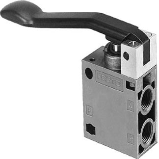 Valvola pneumatica a controllo manuale Festo, 3/2 Way Valve, Monostable, con Leva, G 1/4