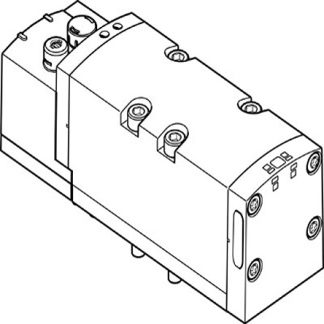 Elettrovalvola a Solenoide Festo, G 1/2, funzione 5/2 Way, Monostable, azionamento Elettrico, 24V cc