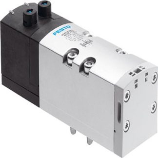 Elettrovalvola a Solenoide Festo, G 3/8, funzione 2x3/2 Way, Closed, Monostable, azionamento Elettrico, 24V cc