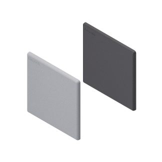 Cappuccio quadrato in PP Nero Bosch Rexroth, dimensioni 60 x 60mm