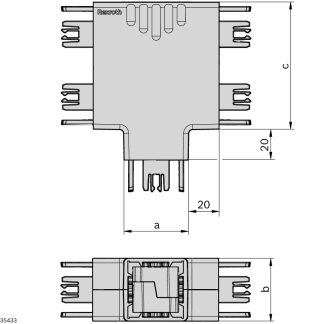 Gestione cablaggi per sistema strutturale 80mm PP Organizzatore per cavi