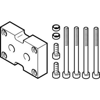 Pinza pneumatica, Festo DHAA-G-Q11-40-B12-63, serie DHAA, 2 dita, Doppio effetto, 8 bar max, presa parallela