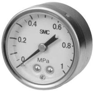 Manometro SMC, 0MPa → 0.4MPa max, R 1/8, Ø est. 43mm