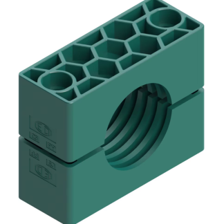 Morsetto per tubi, Parker RCP342X, per tubo con Ø esterno di 42mm max, in polipropilene