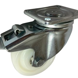 Ruota per carrelli orientabile con freno RS PRO in Nylon, Ø 100mm, 500kg
