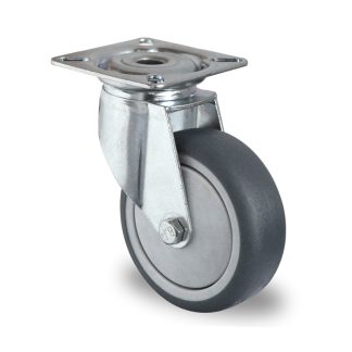 Ruota per carrelli orientabile RS PRO in Gomma, Ø 75mm, 75kg