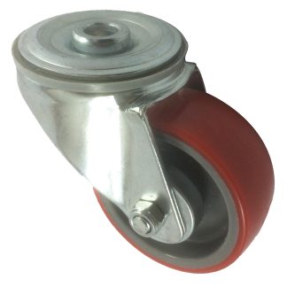 Ruota per carrelli orientabile RS PRO in Nylon, Ø 80mm, 130kg