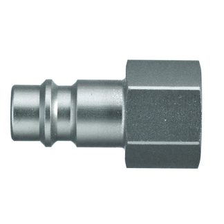 Giunto ad attacco rapido Legris, Filetto femmina 1/2 in Femmina, in Acciaio zincato, Europeo, Profilo dritto