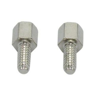 Kit viti in Ottone nichelato RND, guida a Esagonale, 2 pezzi