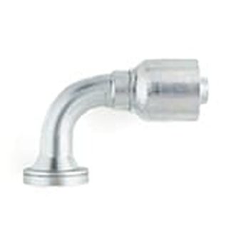 Raccordo tubo flessibile crimpato Parker, connettore A: Tubo flessibile da 1 poll., B: Flangia da 1 1/4", in Acciaio