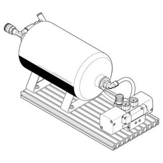 Regolatore/booster pneumatico Festo DPA-40-16-CRVZS5, attacco KD4, QS-10, Silenziatore
