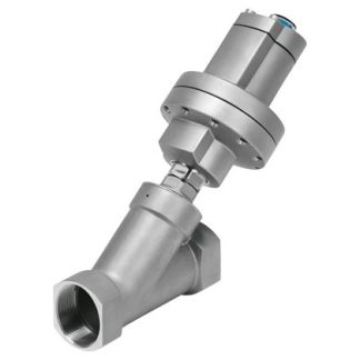 Valvola con attuazione pneumatica Festo, con sede angolare, NC, 7 bar max