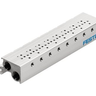 Manifold Festo MHA1-PR8-3-M3, 8 stazioni, filettatura Metrico M3, Lega di alluminio