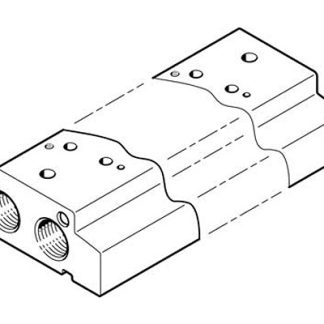 Manifold Festo VABM-C7-12P-G18-5, 5 stazioni, filettatura G 1/8, Lega di alluminio