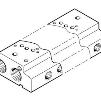 Manifold Festo VABM-C7-12W-G18-4, 4 stazioni, filettatura G 1/8, Lega di alluminio