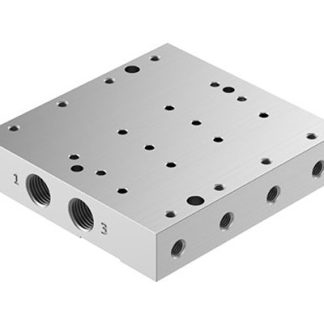 Manifold Festo VABM-P7-18M-G18-M5-4, 4 stazioni, filettatura G 1/8, Lega di alluminio