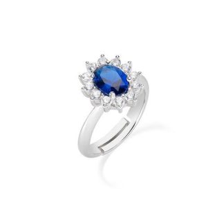 Royal Lady Blue Zircon Ring