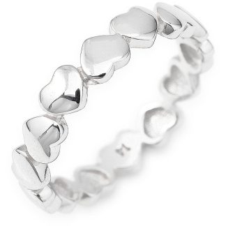 Polished Heart Amen Ring