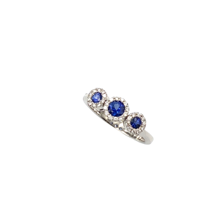 Trilogy Sapphire Ring