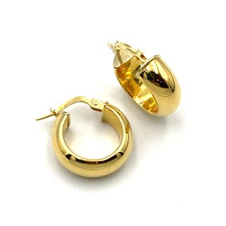 Unoaerre Circle earrings in yellow gold