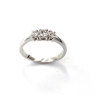 Unoaerre Trilogy Ring in White Gold