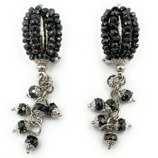 Sun Day Black Spinel Earrings