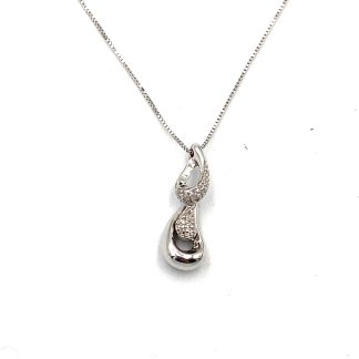 Miluna Necklace with White Gold Pendant CLD2047