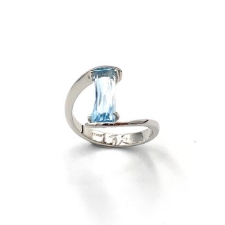 Miluna Gemma del Cielo Ring White Gold