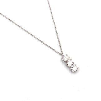 White Gold Trilogy Necklace