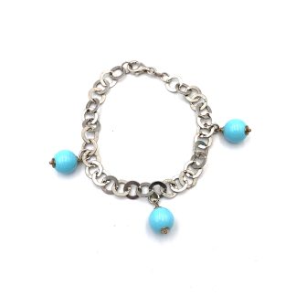 Bracciale Argento e Pasta di Turchese