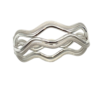 White Gold Rigid Bracelet