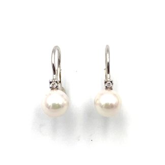 Nimei PPDG775M-W4 White Gold Earrings