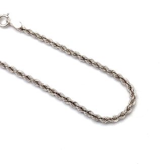 Bracciale Fune Oro Bianco