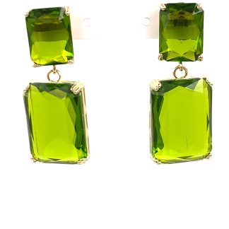 Green Stone Earrings