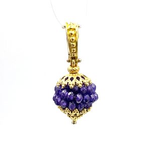 Yellow Gold and Amethyst Pendant