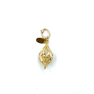 Two-tone gold mobile pendant