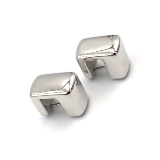 White Gold Electroformed Earrings