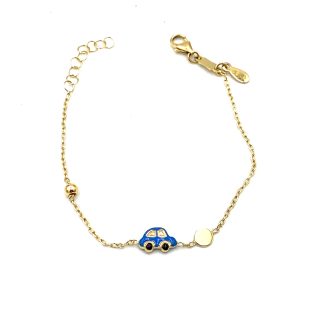 Yellow Gold Baby Car Bracelet