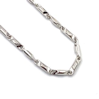 White Men's Necklace 50 cm