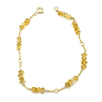 Gold and Topaz Bracelet