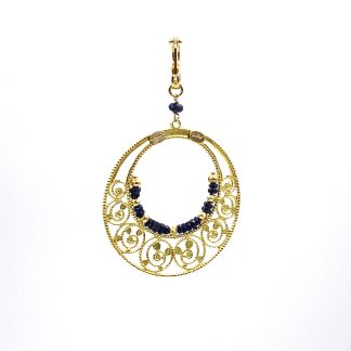 Yellow Gold and Sapphire Pendant