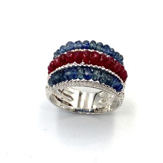 Sun Day Ruby and Sapphire ring