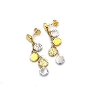 Orecchini Pendenti Bicolore